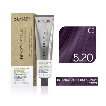 Revlon Professional - Color Sublime Ammonia Free Hair Color Cream Permanent Hair Color, for Salon & Home Use Rich Shades for Grey Coverage & Vibrant Hair Color 75ml