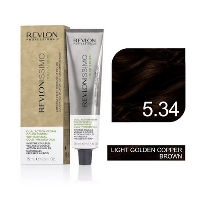 Revlon Professional - Color Sublime Ammonia Free Hair Color Cream Permanent Hair Color, for Salon & Home Use Rich Shades for Grey Coverage & Vibrant Hair Color 75ml