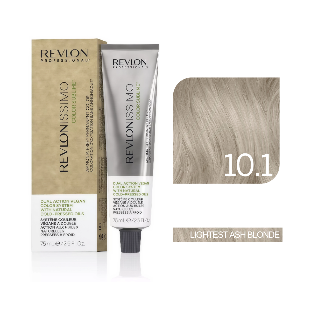 Revlon Professional - Color Sublime Ammonia Free Hair Color Cream Permanent Hair Color, for Salon & Home Use Rich Shades for Grey Coverage & Vibrant Hair Color 75ml