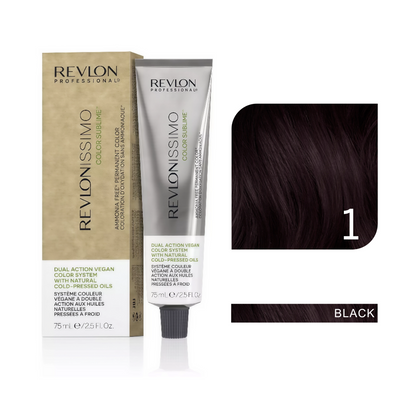 Revlon Professional - Color Sublime Ammonia Free Hair Color Cream Permanent Hair Color, for Salon & Home Use Rich Shades for Grey Coverage & Vibrant Hair Color 75ml