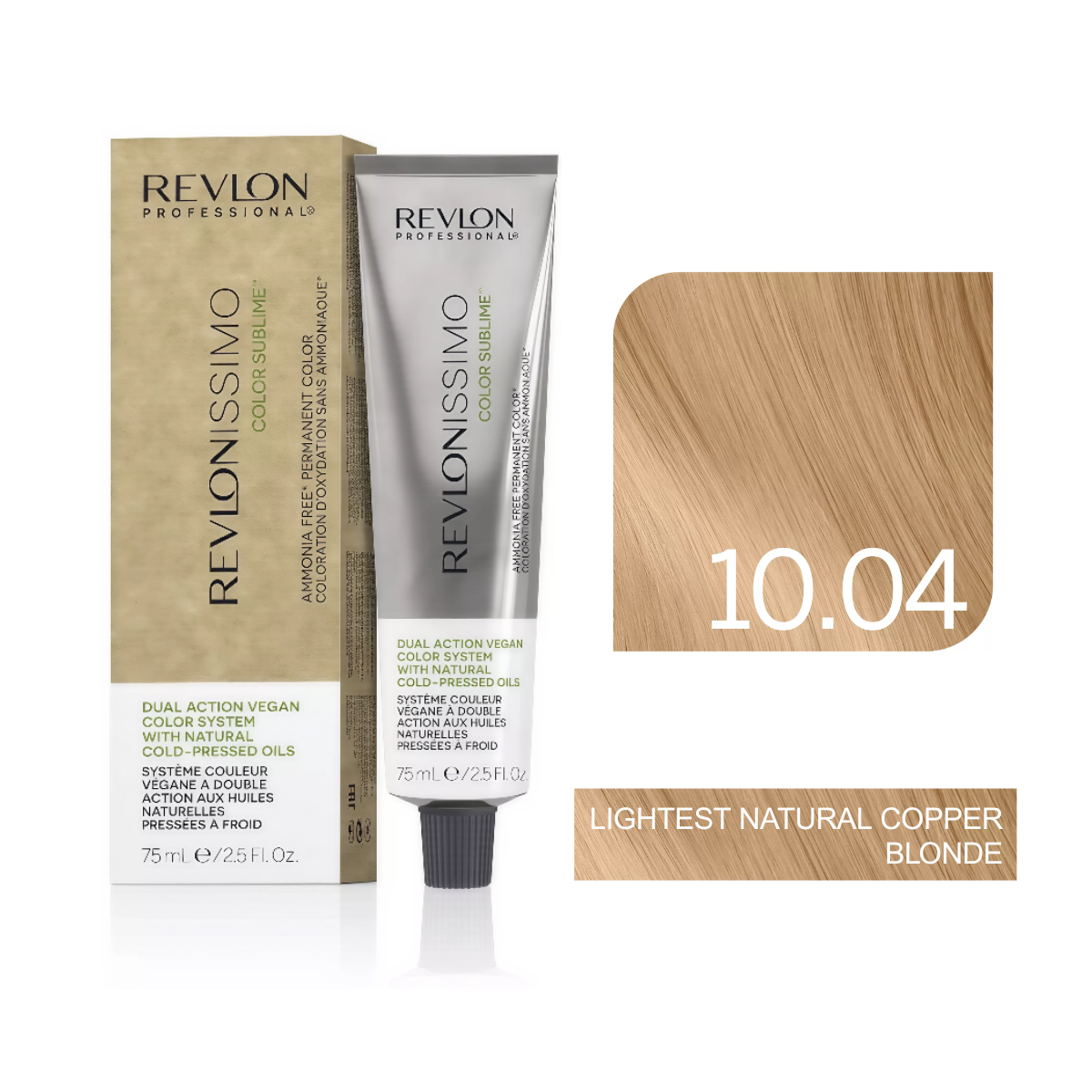 Revlon Professional - Color Sublime Ammonia Free Hair Color Cream Permanent Hair Color, for Salon & Home Use Rich Shades for Grey Coverage & Vibrant Hair Color 75ml
