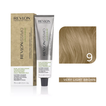 Revlon Professional - Color Sublime Ammonia Free Hair Color Cream Permanent Hair Color, for Salon & Home Use Rich Shades for Grey Coverage & Vibrant Hair Color 75ml