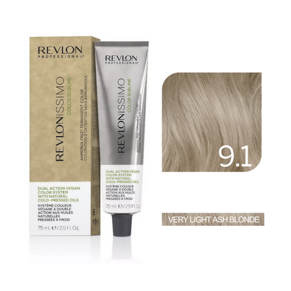 Revlon Professional - Color Sublime Ammonia Free Hair Color Cream Permanent Hair Color, for Salon & Home Use Rich Shades for Grey Coverage & Vibrant Hair Color 75ml