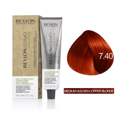 Revlon Professional - Color Sublime Ammonia Free Hair Color Cream Permanent Hair Color, for Salon & Home Use Rich Shades for Grey Coverage & Vibrant Hair Color 75ml