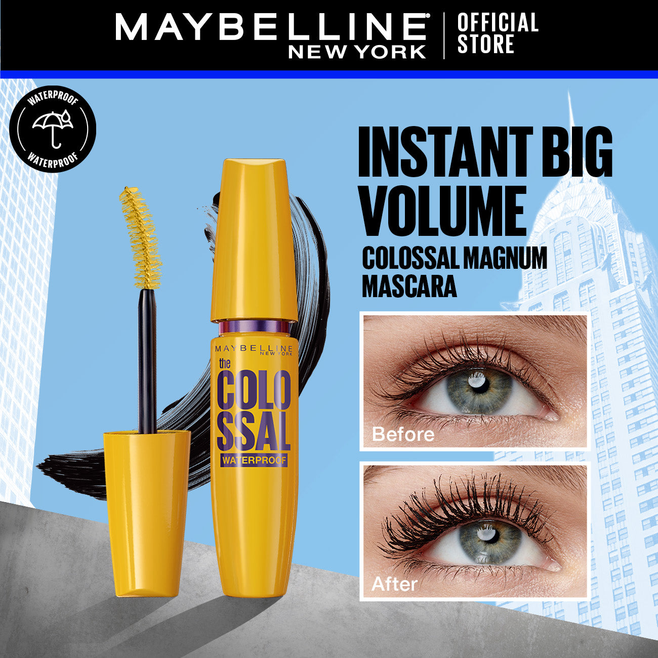 Maybelline The Colossal Waterproof Mascara 9.2Ml