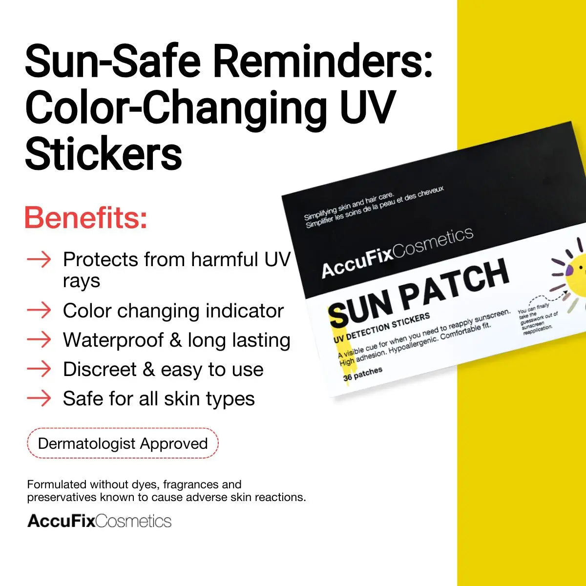 Benefits of Sun Patch | AccuFix Cosmetics