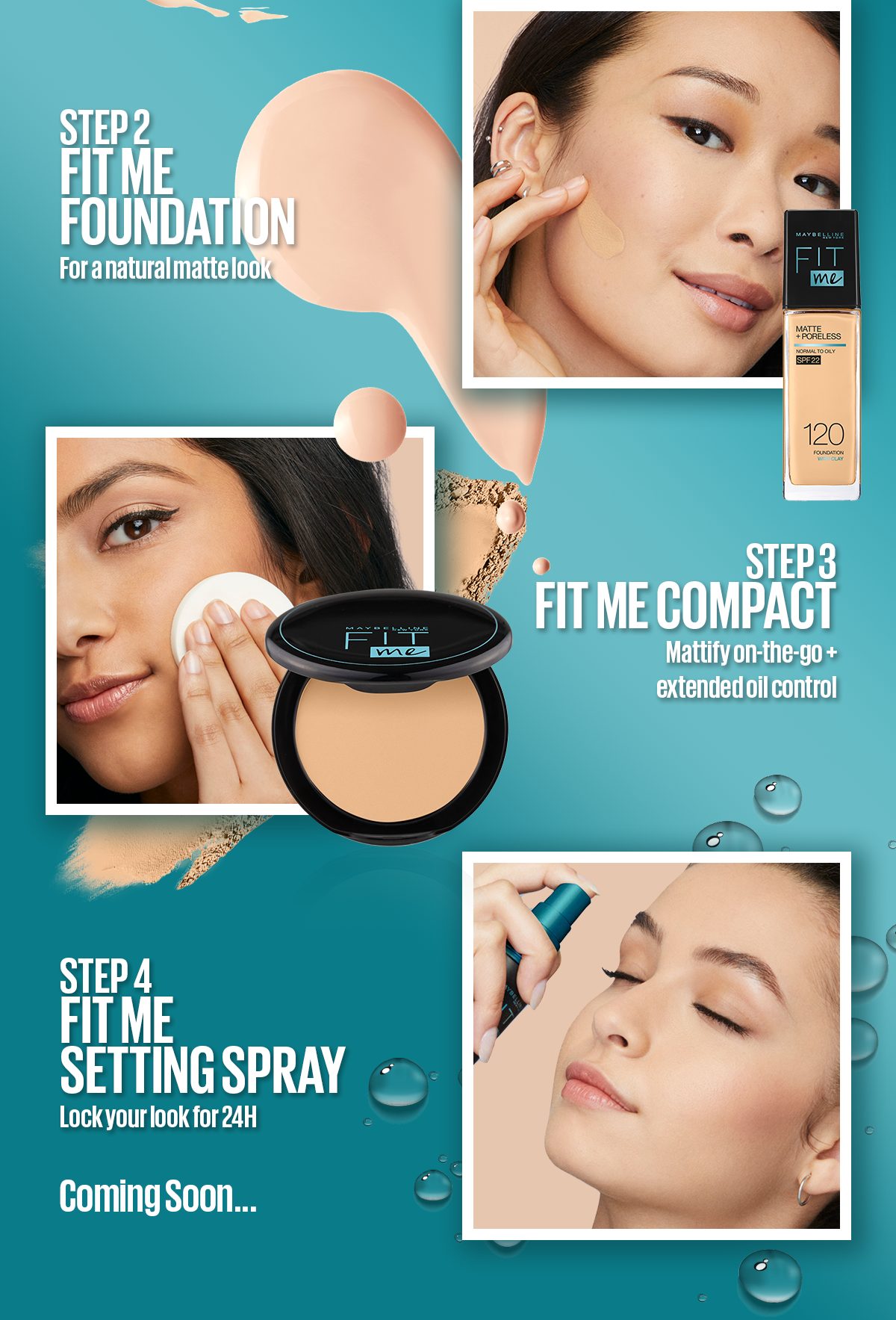 Maybelline Ny New Fit Me Matte + Poreless Liquid Foundation Spf 22 - 130 Buff Beige 30Ml - For Normal To Oily Skin - Highfy.pk