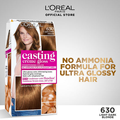 L'Oreal Casting Creme Gloss Hair Color 630 Light Dark Blonde