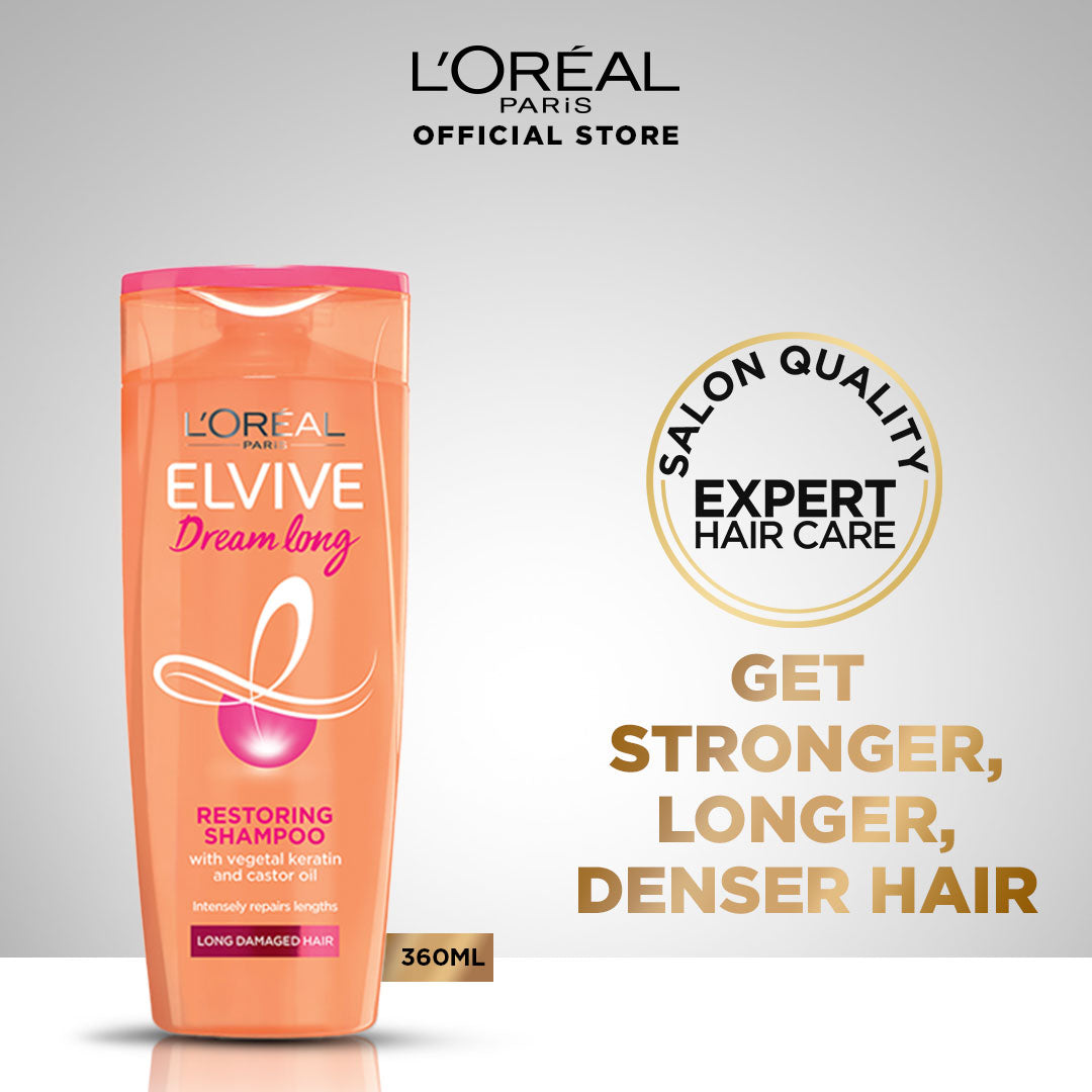 L'Oreal Paris Elvive Dream Long Shampoo 360 Ml - For Longer & Stronger Hair