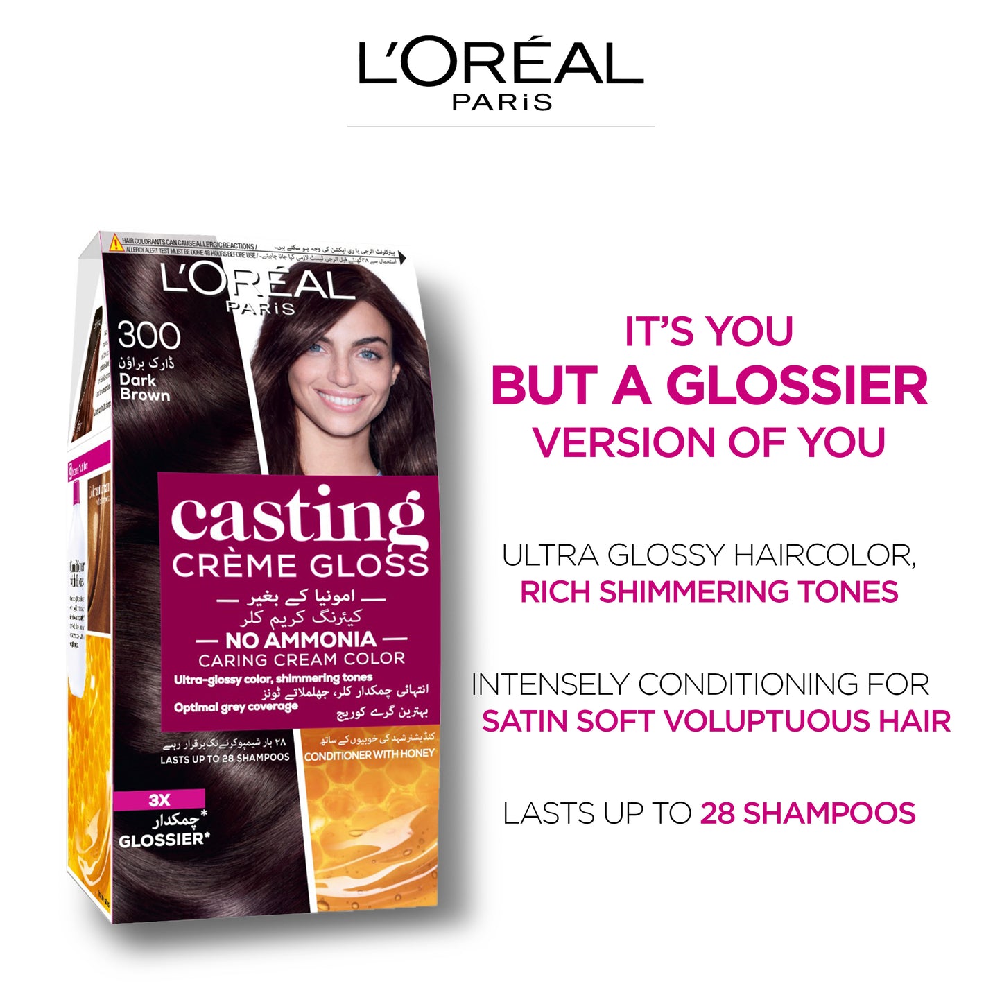 L'Oreal Casting Creme Gloss Hair Color 323 Darkest Warm Brown