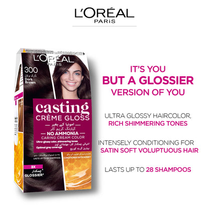 L'Oreal Casting Creme Gloss Hair Color 513 Ashy Nude Brown