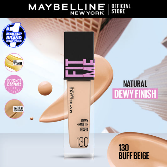 Maybelline Fit Me Dewy + Smooth Foundation 130 Buff Beige Spf23