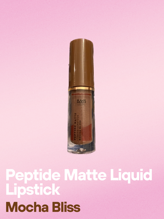 B&B Derma - Mocha Bliss “ Peptide Matte Liquid Lipstick