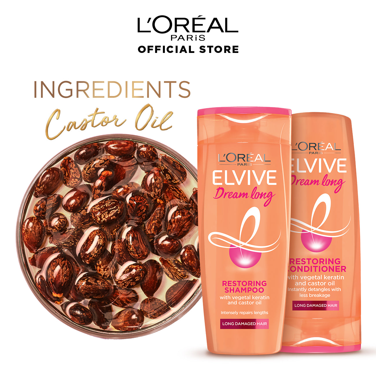 L'Oreal Paris Elvive dream long straight 72H shampoo and conditioner Review