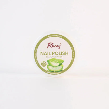 Rivaj - Nail Polish Remover Wipes (Aloe Vera Extract) - 30 Wipes