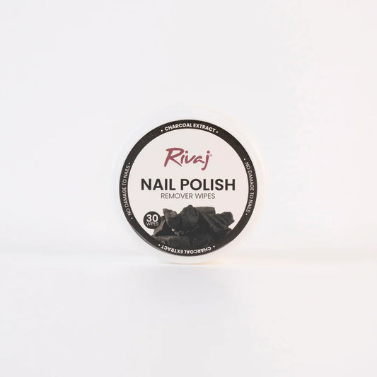 Rivaj - Nail Polish Remover Wipes (Charcoal Extract)