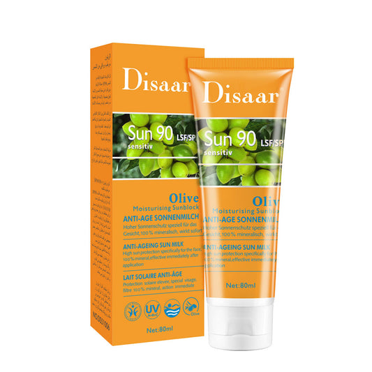 Disaar Sun Block Moisturising Olive Sun Spf90 Pa++ 80Ml