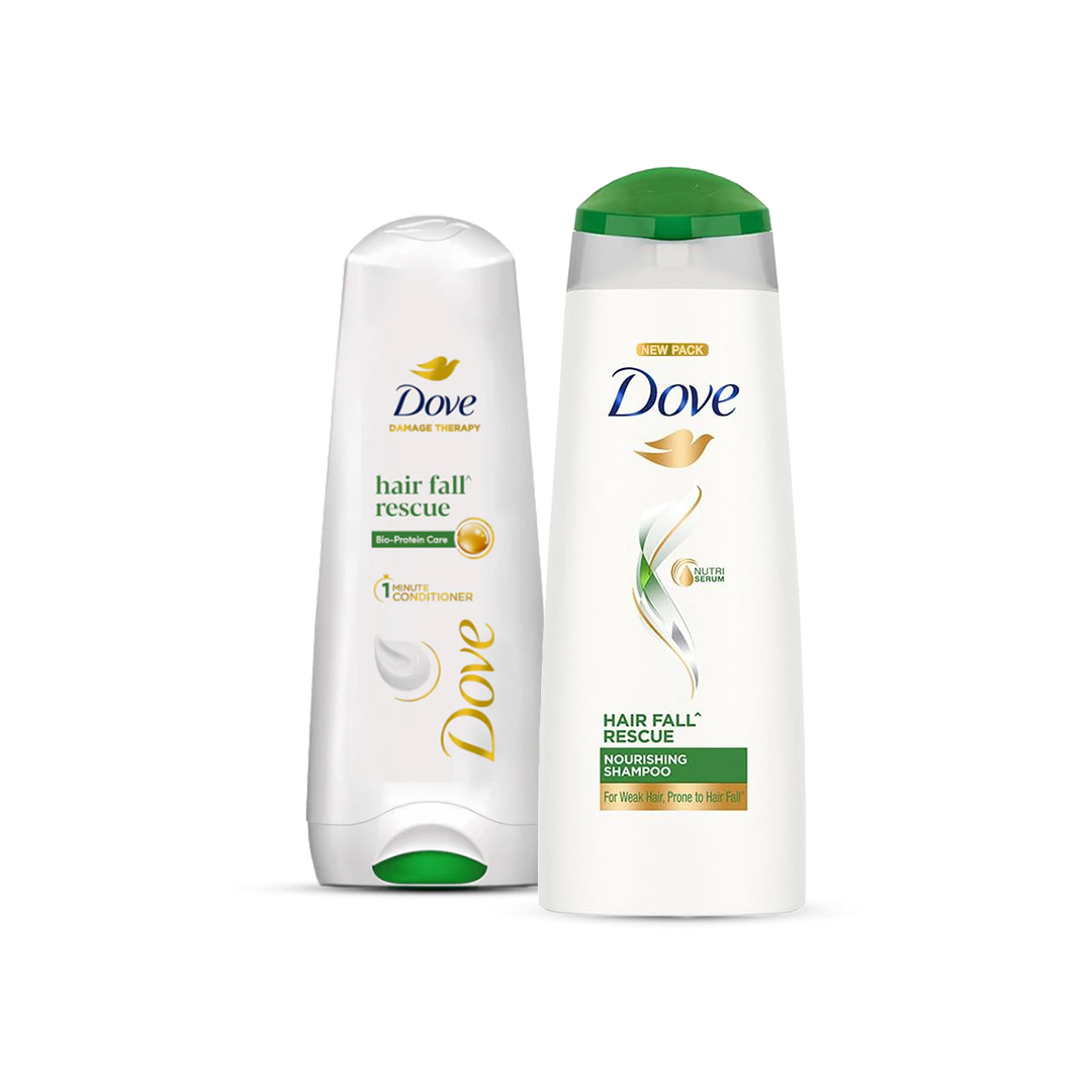 Bundle - Dove Shampoo Hairfall Rescue - 175Ml + Dove Conditioner Hairfall Rescue - 180Ml