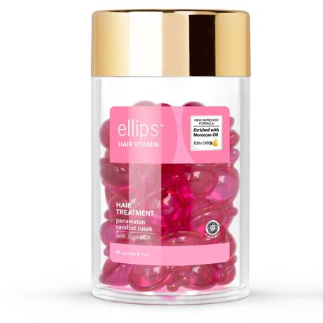 Ellips Hair Vitamin Capsule Hair Treatment With Jojoba Oil 50'S (Pink)