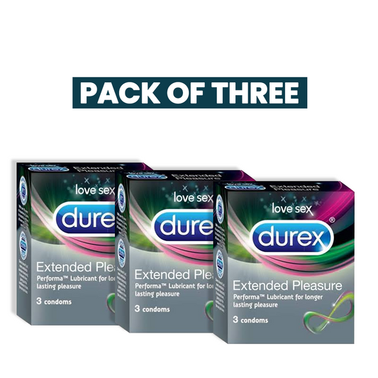 Bundle New - Durex - Pack Of Three Extended Pleasure Condom