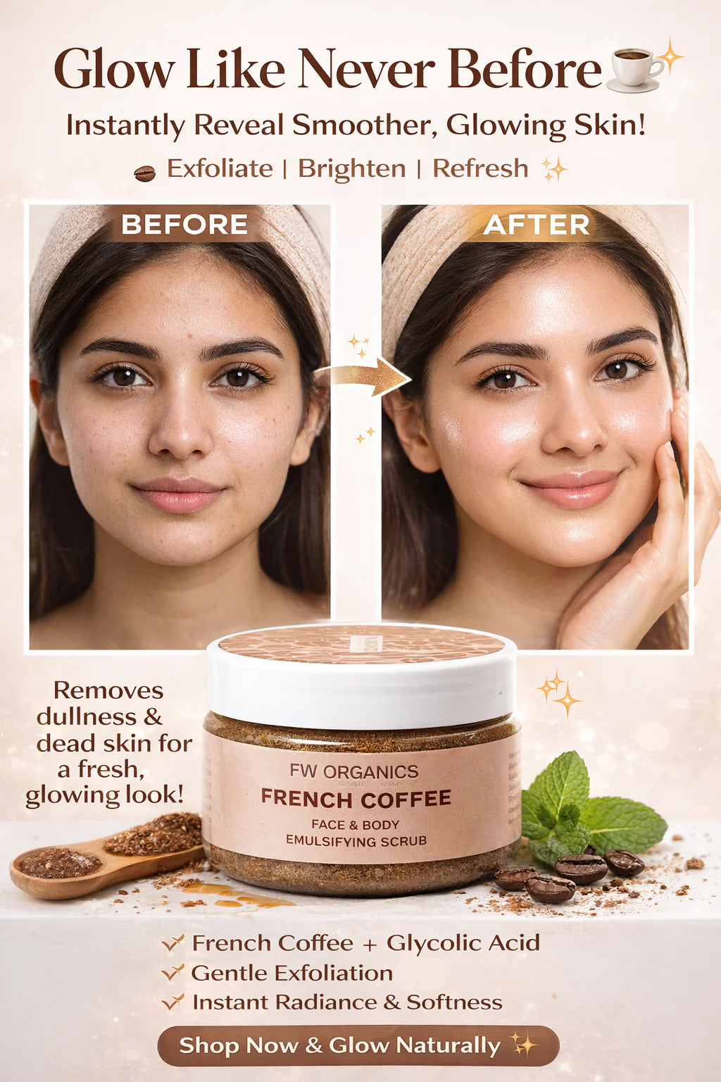 FW Organics - French Coffee Emulsifying Scrub