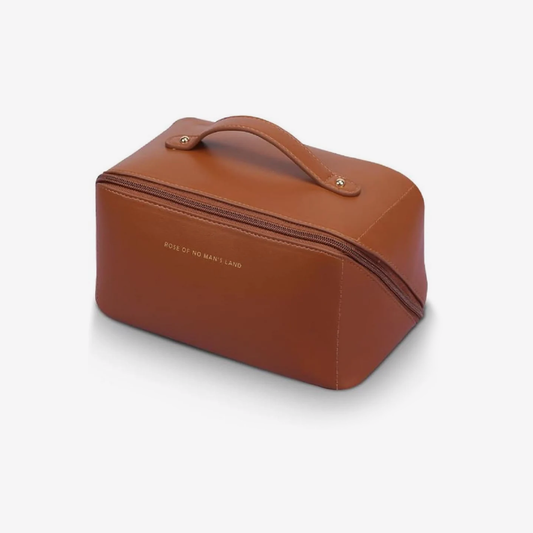 Facial Beauty - Leather Laziness Makeup Bag Assorted Color