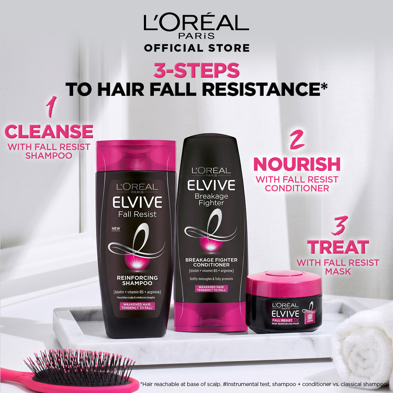 L'Oreal Paris - Elseve Fall Resist 3X Anti-Hair Fall Treatment Mask 200ml