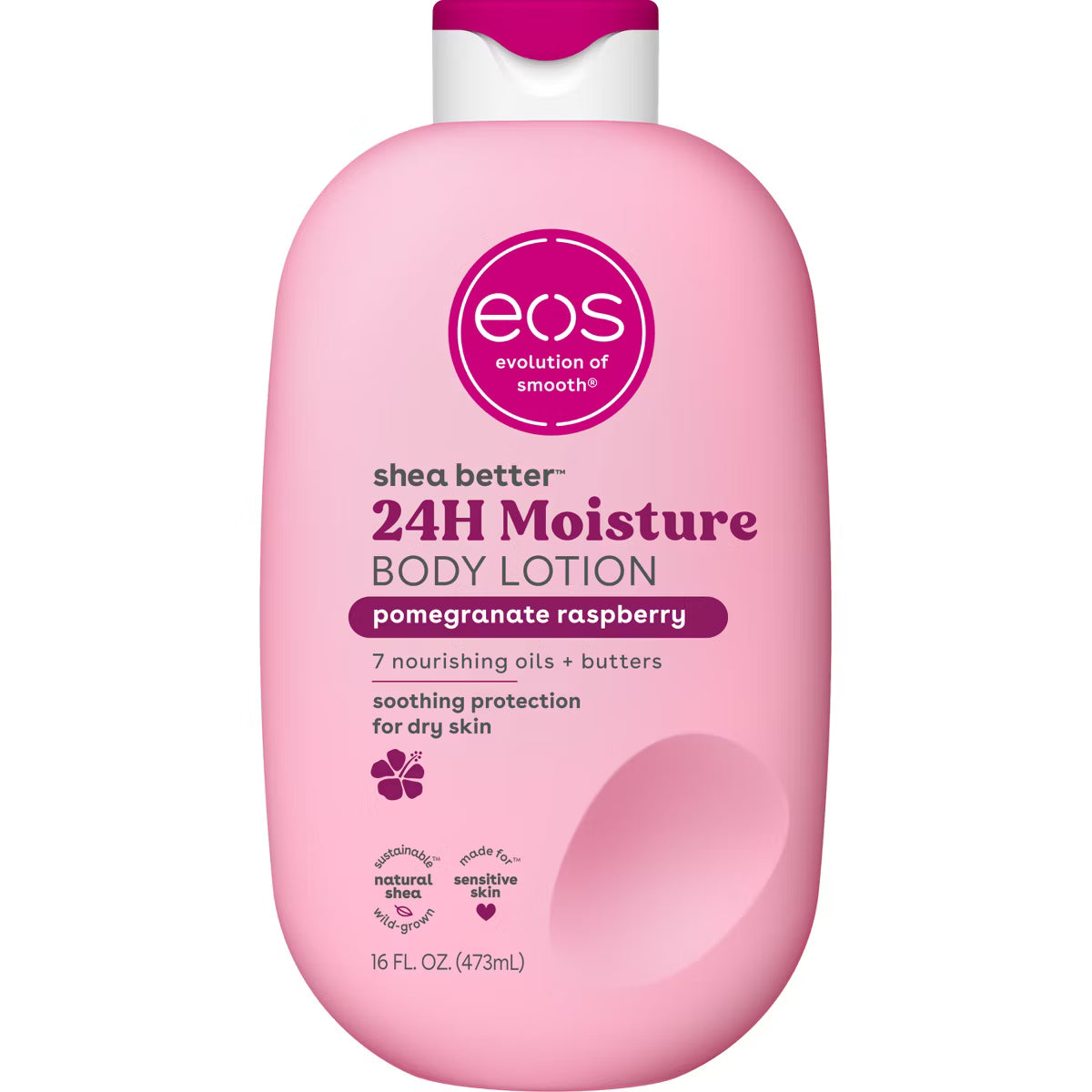 Eos - Shea Butter 24H Moisture Body Lotion 473ml - Pomegranate Raspberry