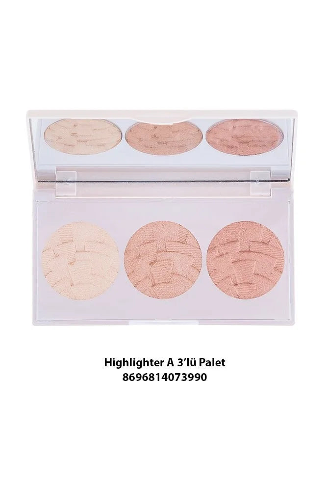 Gabrini - Highlighter 3 In 1 Palette
