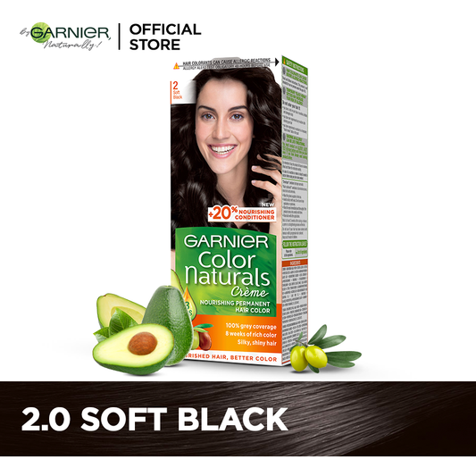 Garnier - Color Naturals Hair Colors - 2 Soft Black