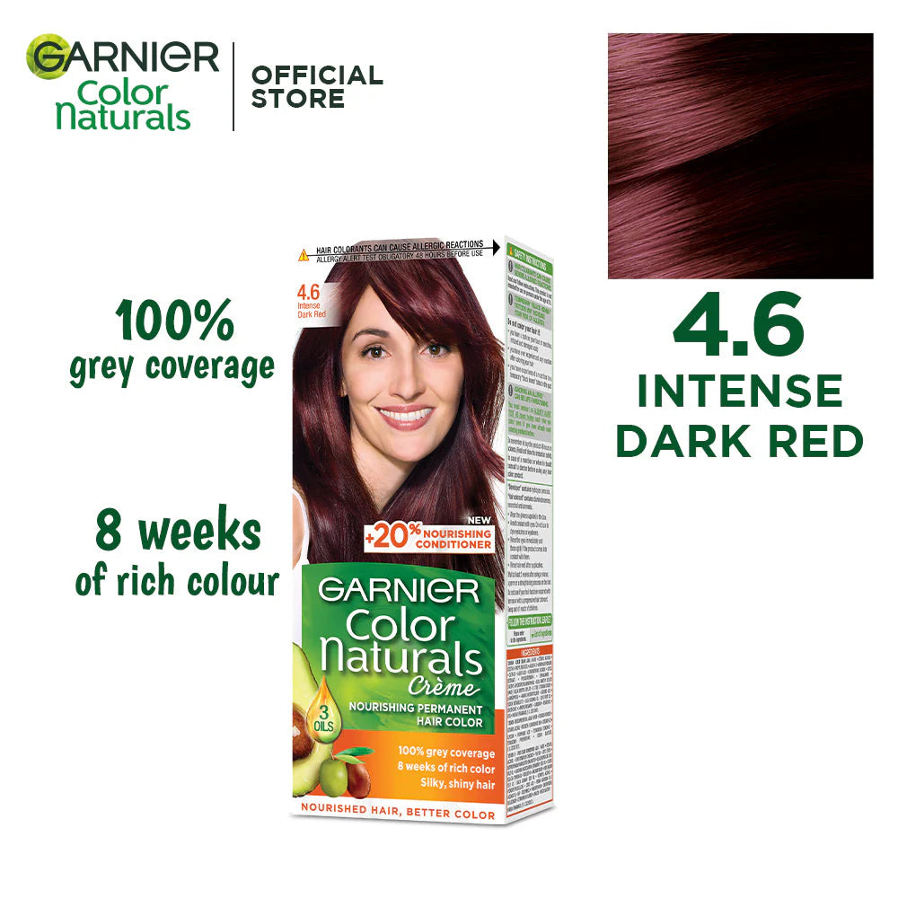 Garnier - Color Naturals Hair Colors - 4.6 Intense Dark Red
