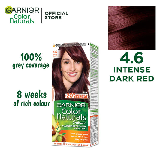 Garnier - Color Naturals Hair Colors - 4.6 Intense Dark Red
