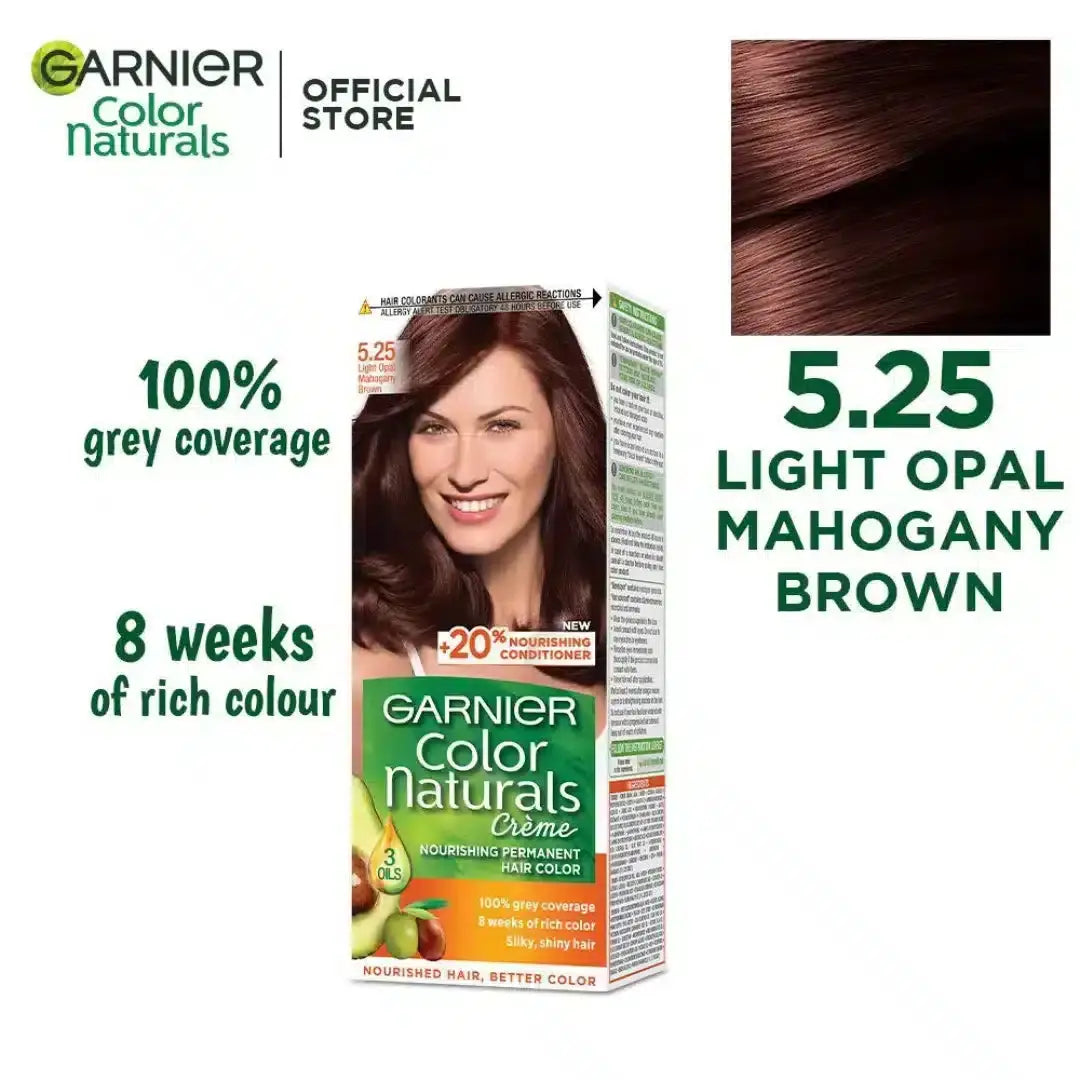 Garnier - Color Naturals Hair Colors - 5.25 Light Opal Mahogany Brown
