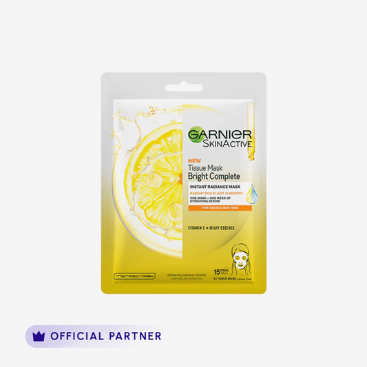 Garnier Skin Active Bright Complete Tissue Face Mask - For Brighter Skin