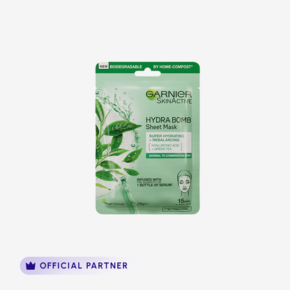 Garnier Skin Active Hydra Bomb Green Tea Tissue Face Mask, 28G
