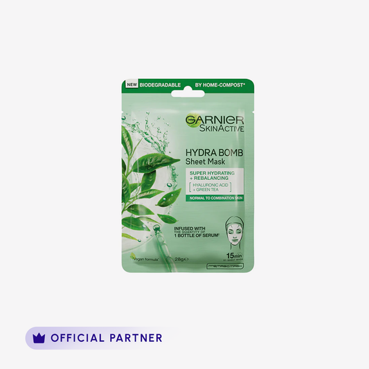 Garnier Skin Active Hydra Bomb Green Tea Tissue Face Mask, 28G