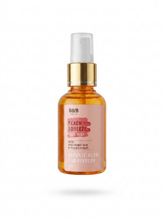 B&B Derma - Peach Squeeze - Peach Face Mist On The Go 50 Ml