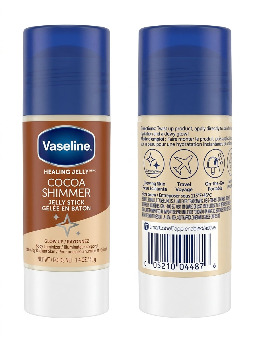 Vaseline - Cocoa Shimmer Glow Up Jelly Stick - 40g