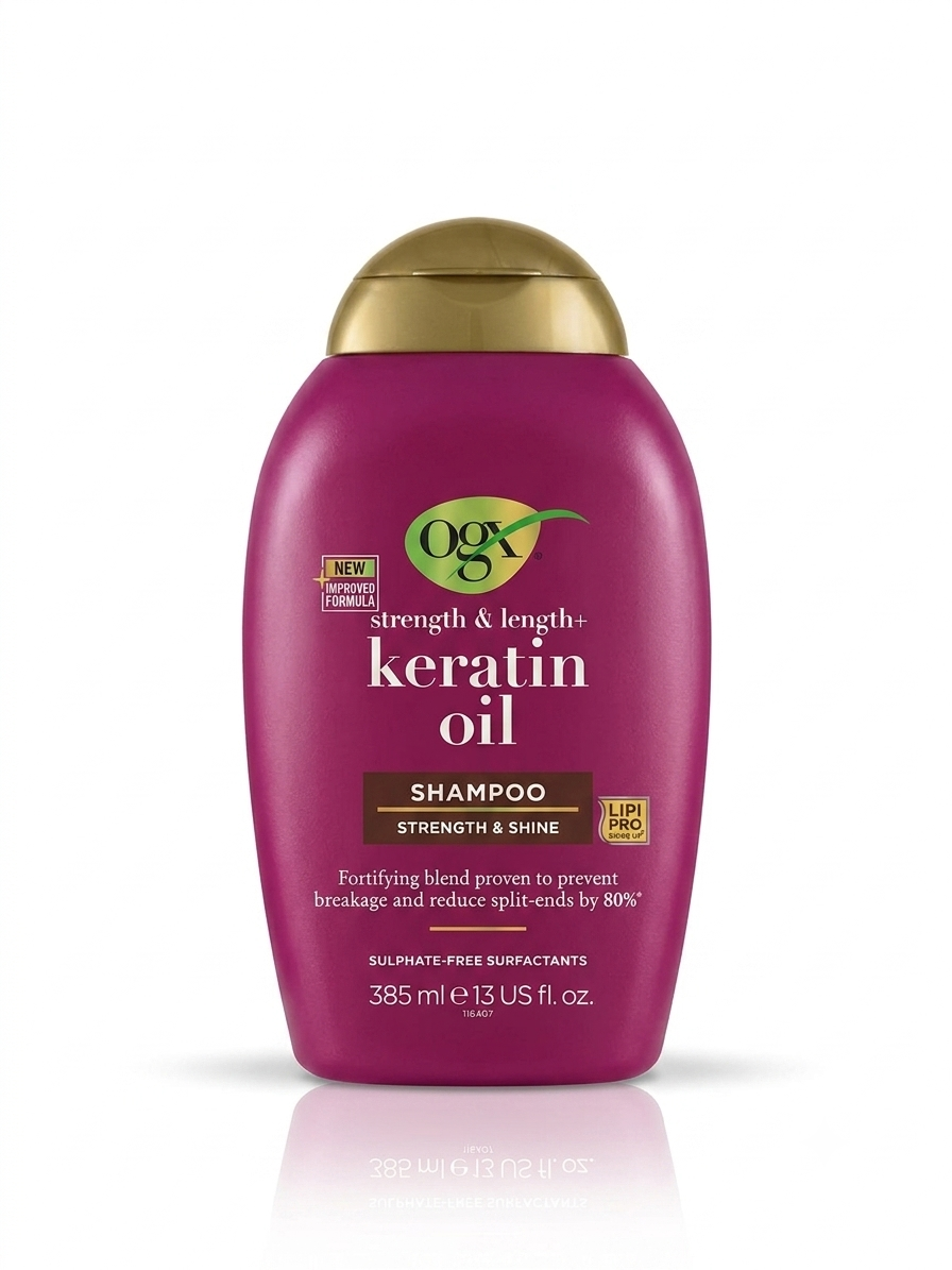 OGX Shampoo Anti Breakage Keratin Oil (Sulphate Free) 385 Ml