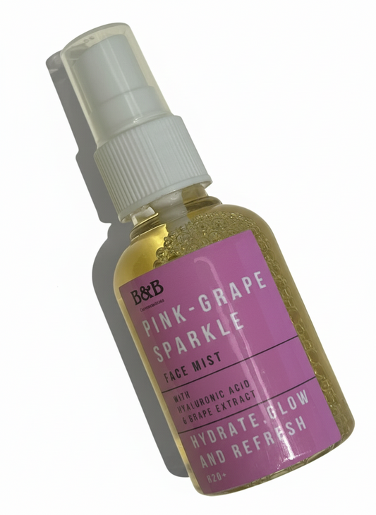 B&B Derma - Pink Grape Sparkle-Pink Grape Sparkle Face Mist  On The Go 50 Ml