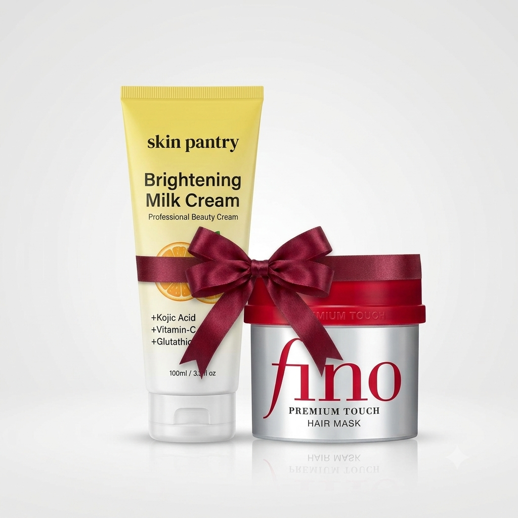 Bundle - Skin Pantry Brightening Cream + Shiseido Hair Mask