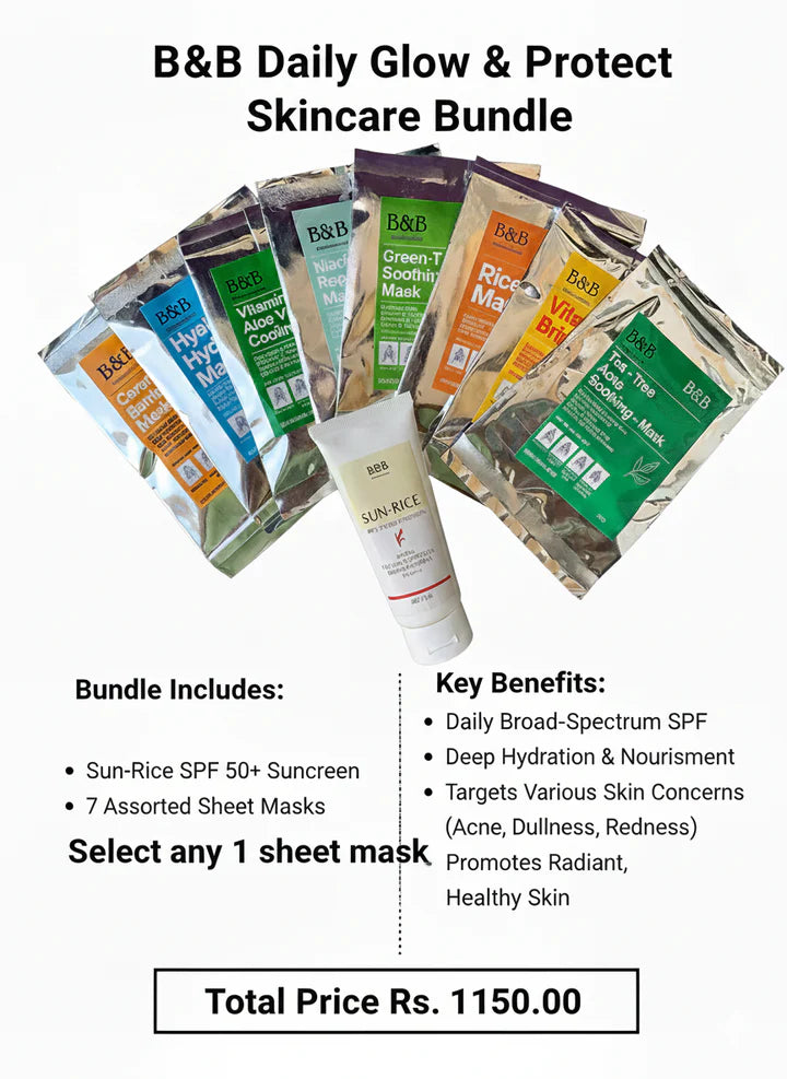 B&B Derma - Sunrice Suncreen + Face Mask