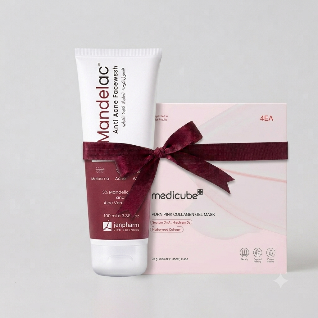 Bundle - Jenpharm Face Wash + Medicube Pink Collagen Mask