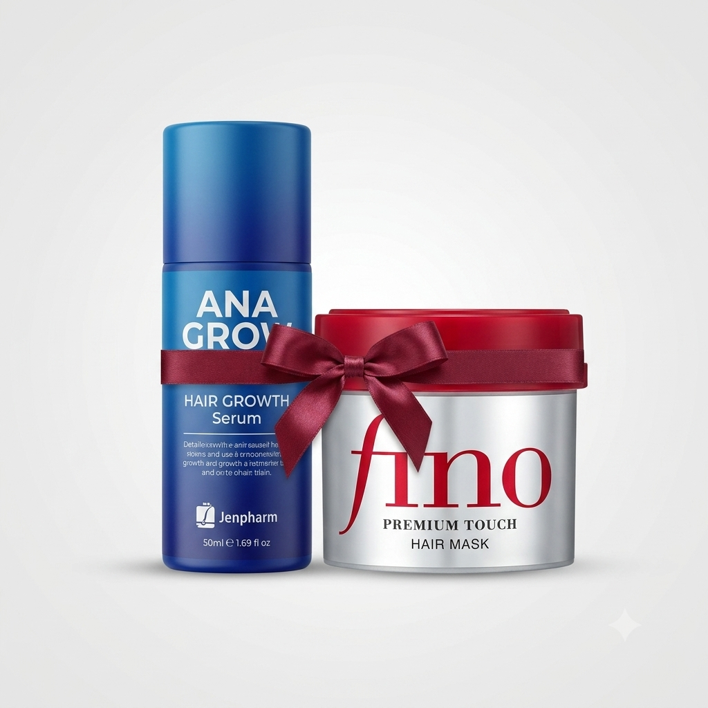 Bundle - Jenpharm Hair Serum + Shiseido Hair Mask