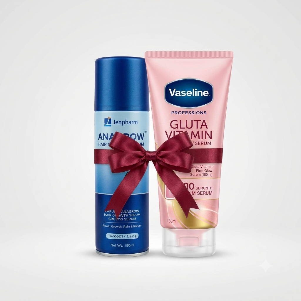 Bundle - Jenpharm Hair Serum + Vaseline Glow Serum