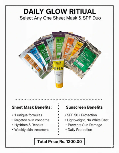B&B Derma - Sunday Suncreen + Face Mask
