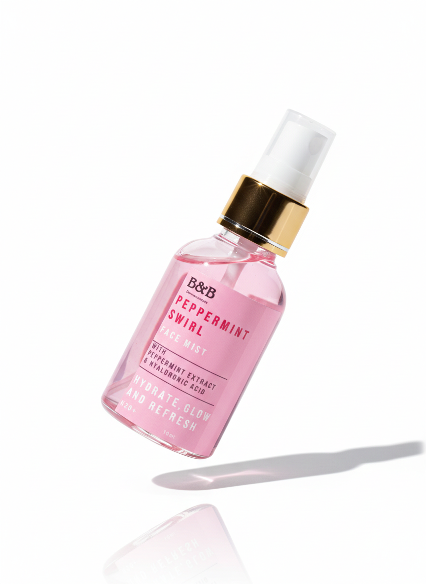 B&B Derma - Peppermint Swirl - Peppermint Swirl Face Mist  On The Go 50 Ml