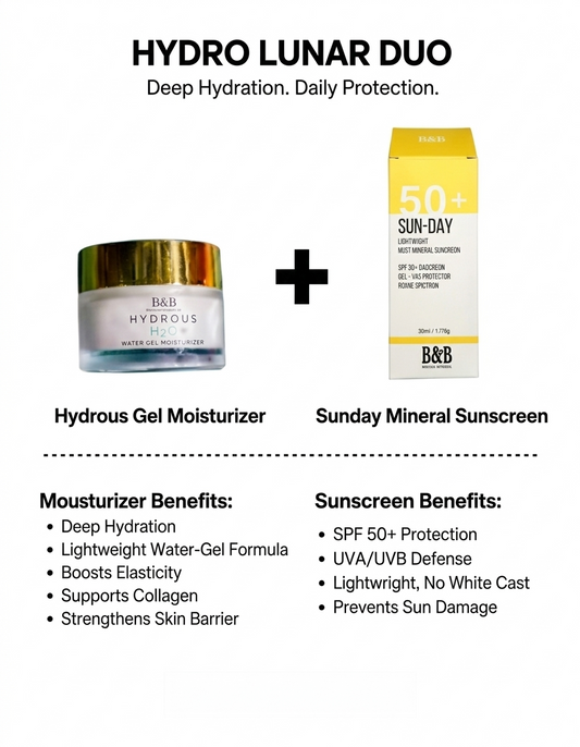 B&B Derma - Sunday Sunscreen + Hydrous Gel Moisturizer