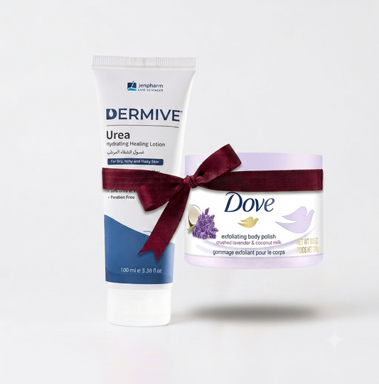 Bundle - Jenpharm Hydrating Lotion + Dove Body Polish