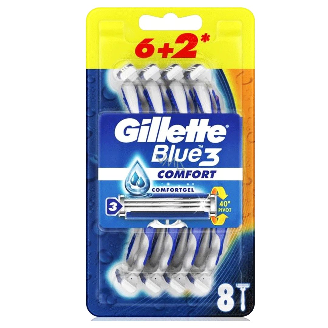 Gillette Blue Iii Razors 8'S